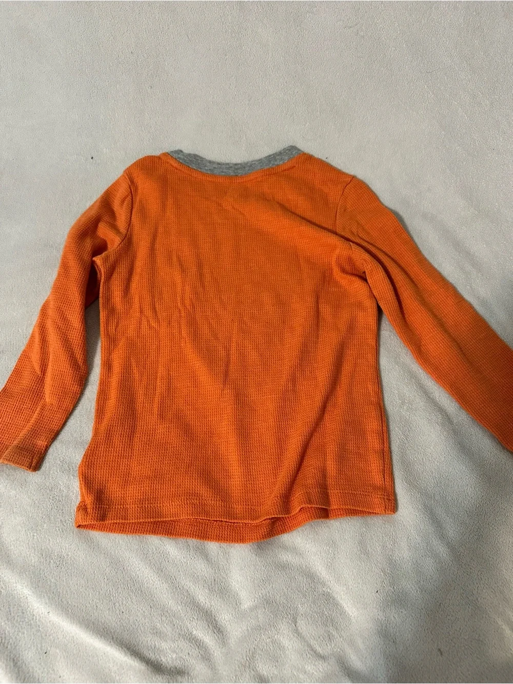 Kids Orange 'Stay Wild' Bear Graphic Long Sleeve Top